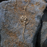 Collier Ajustable Y Météorites Entremêlées