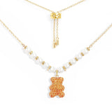 Collier Ajustable Yummy Bear BABY JUICE avec Perles