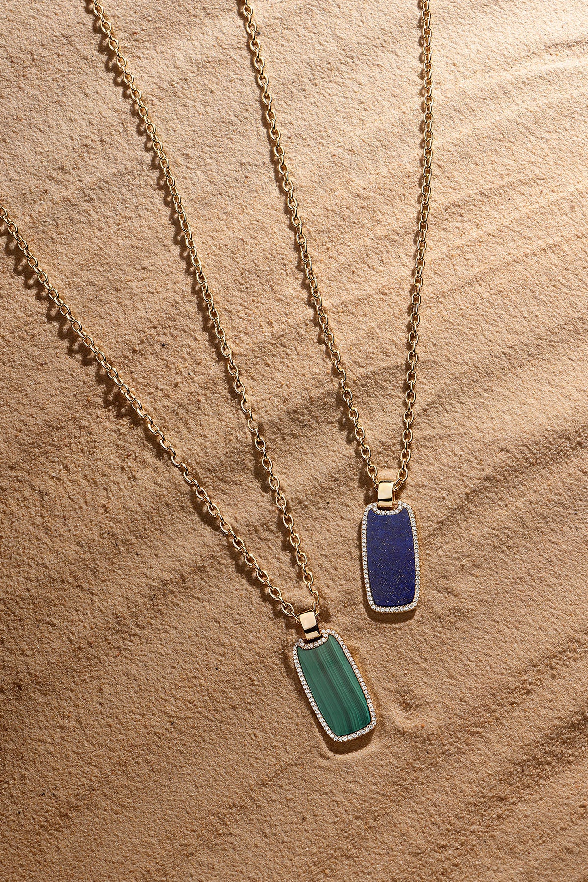 Collier Chaîne avec Médaille Lapis Lazuli - APM Monaco