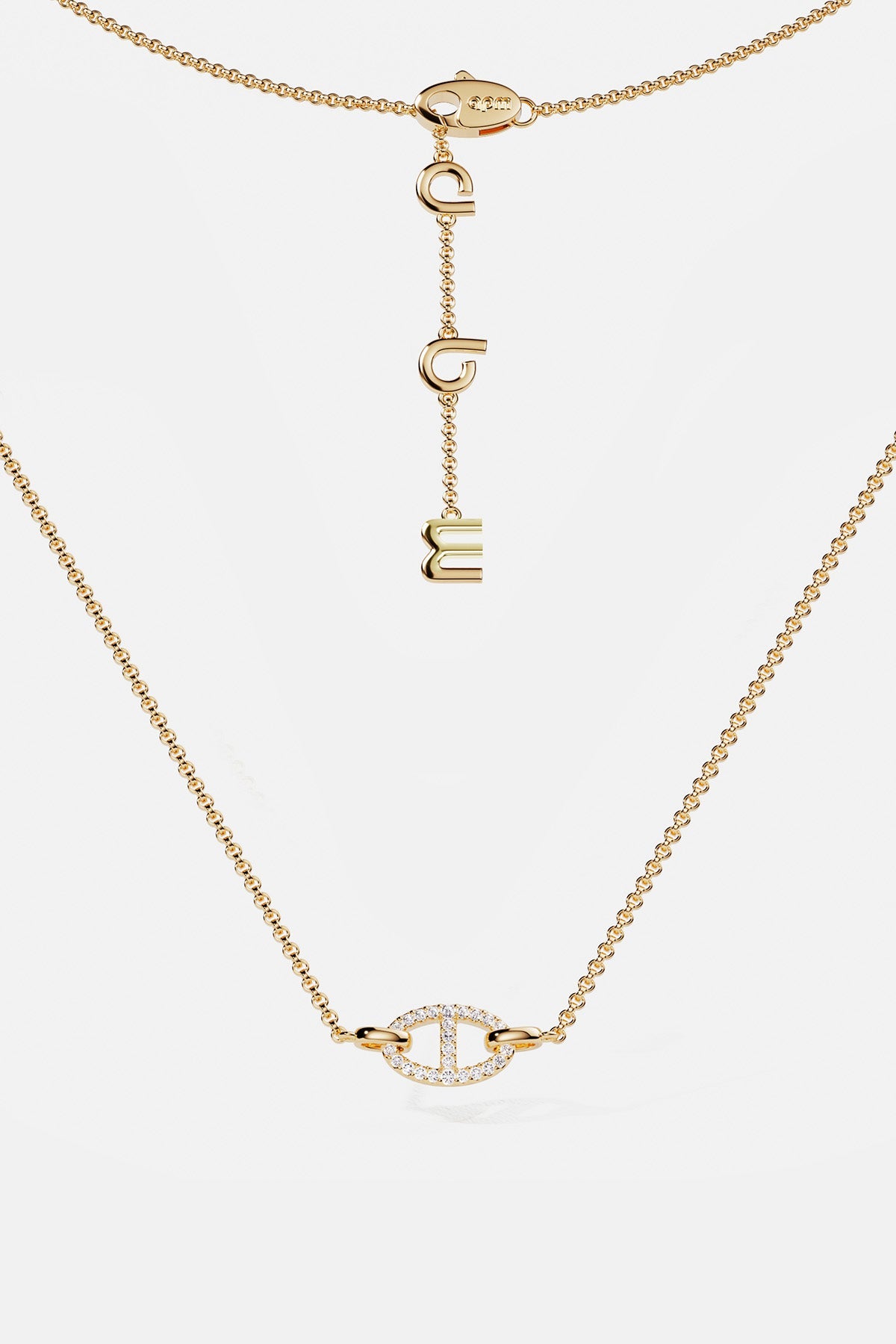 APM Monaco Collier Maille Marine en Or Jaune