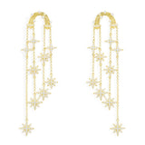Boucles d'Oreilles Météorites Longues