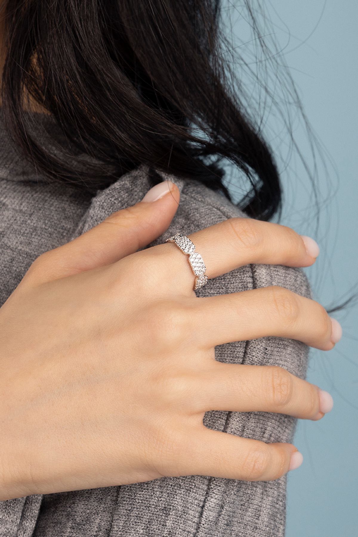 Bague Pavé Argent