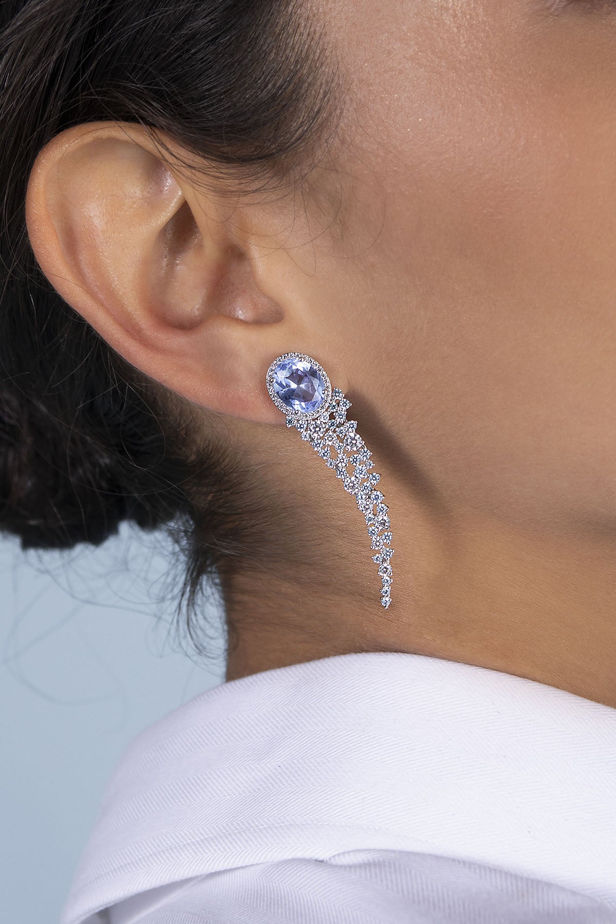 Boucles d'Oreilles Bleu Lagon - APM Monaco