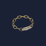 Bracelet Maillon de Chaîne Pavé