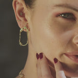 Boucles d'Oreilles Météorites Longues