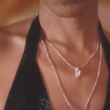 Collier Ajustable Poire Kaki