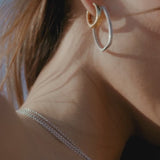 Boucles d'oreilles Ovales Pavé Longues