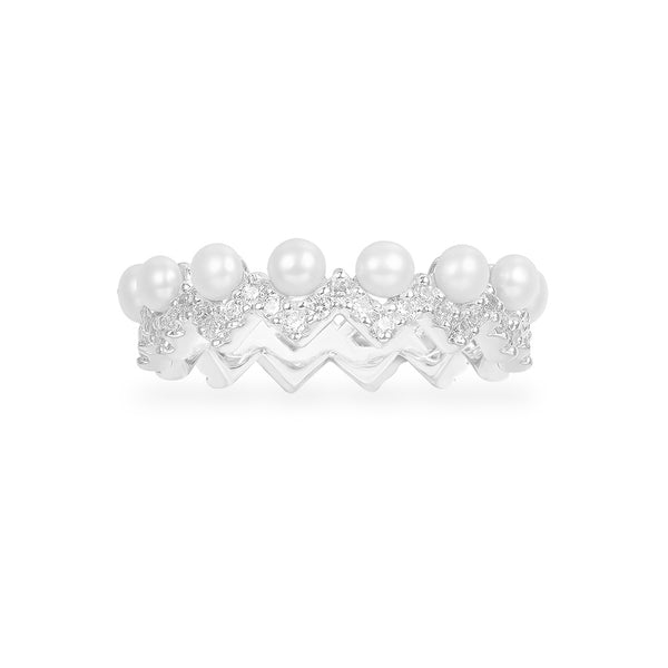 Up And Down Ring avec perles