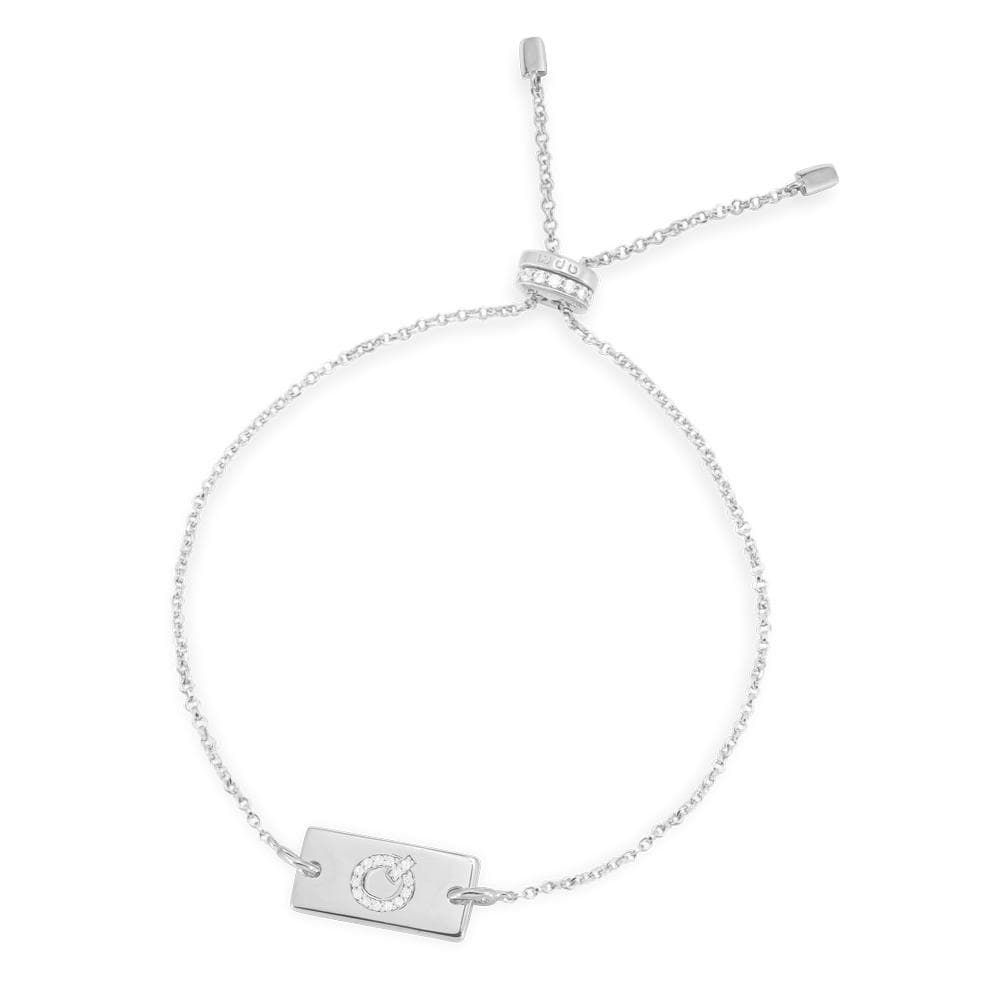 Bracelet Ajustable Plaque Alphabet - APM Monaco