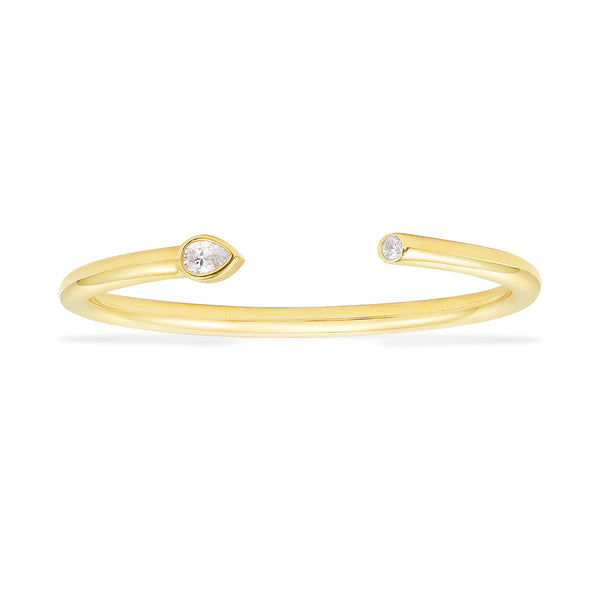 Bracelet Jonc avec Pierres en Poire