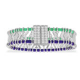 Bracelet Batik Violet & Vert
