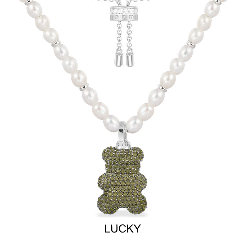 Collier Ajustable Yummy Bear Lucky (Clip) en Perles - APM Monaco