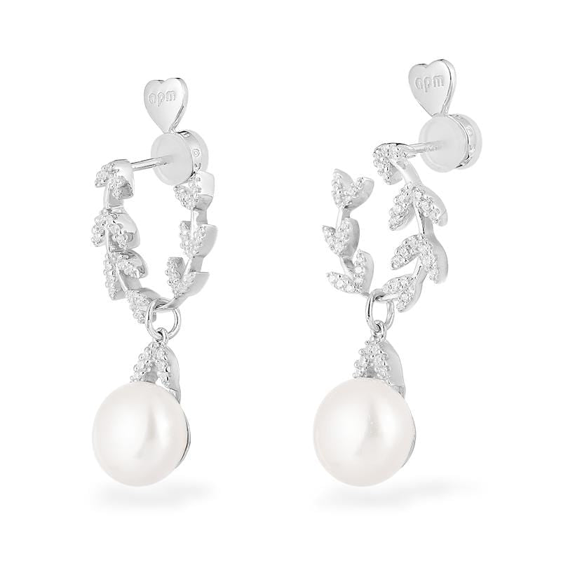 Boucles D'Oreilles Eternelle Avec Perles - APM Monaco