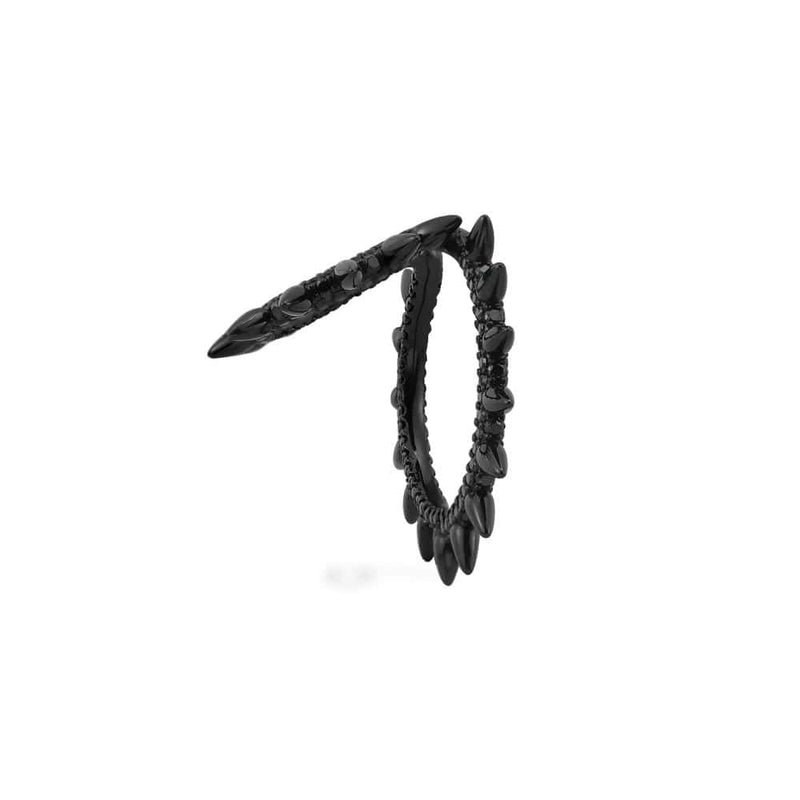 Boucle D'Oreille Individuelle Coulissante 2 Anneaux avec Pics
