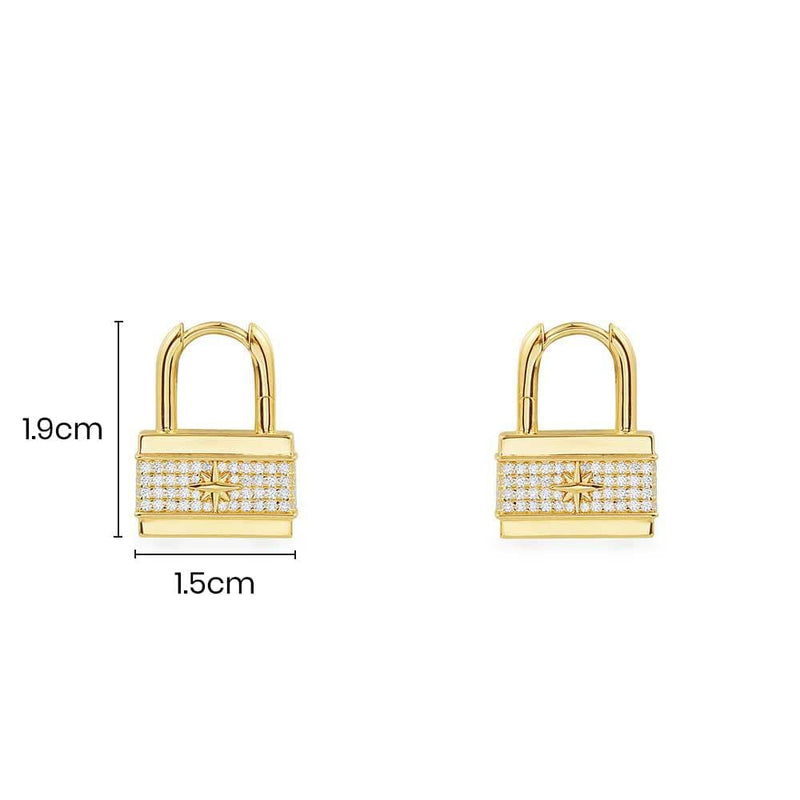Boucles d’Oreilles Cadenas Sertis avec Météorites