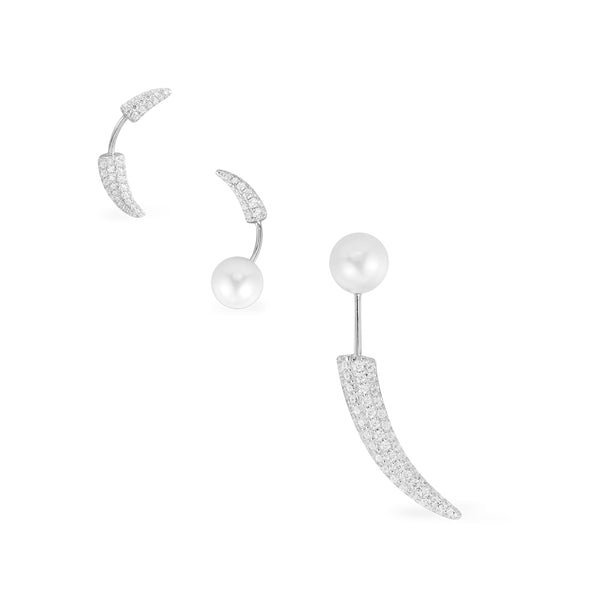 Set de boucles d'oreilles avec perles