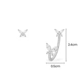Boucles d'Oreilles Asymétriques Papillon