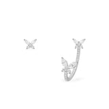 Boucles d'Oreilles Asymétriques Papillon