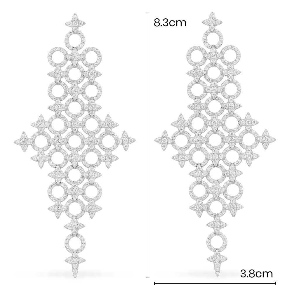 Boucles d'oreilles Météorites et Cercles XL - APM Monaco