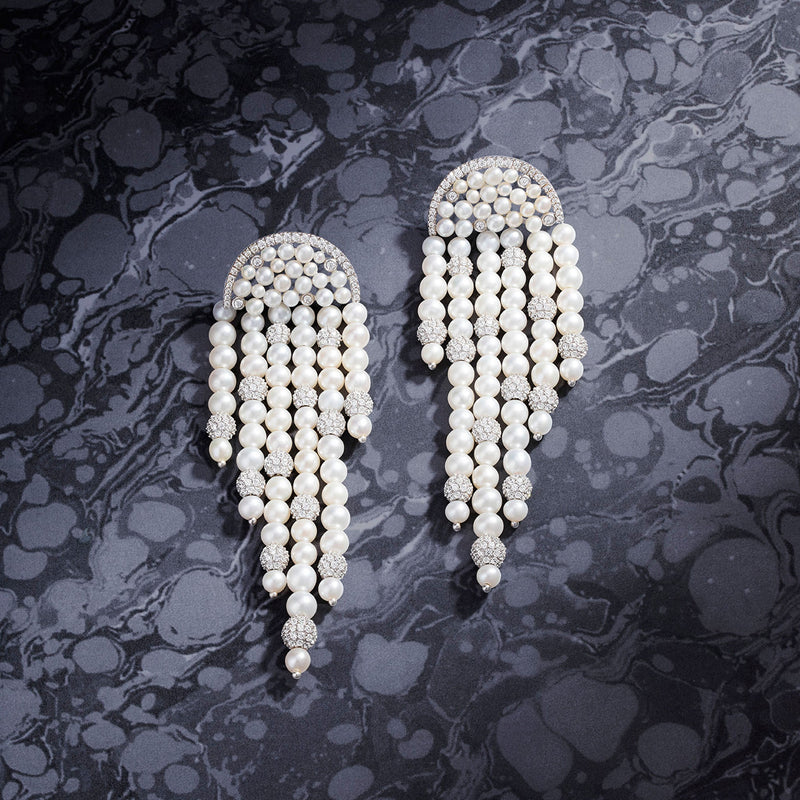 Boucles d'Oreilles Disco avec Perles