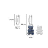 Boucles d'Oreilles Asymétriques Yummy Bear Baby Baba (Clip)