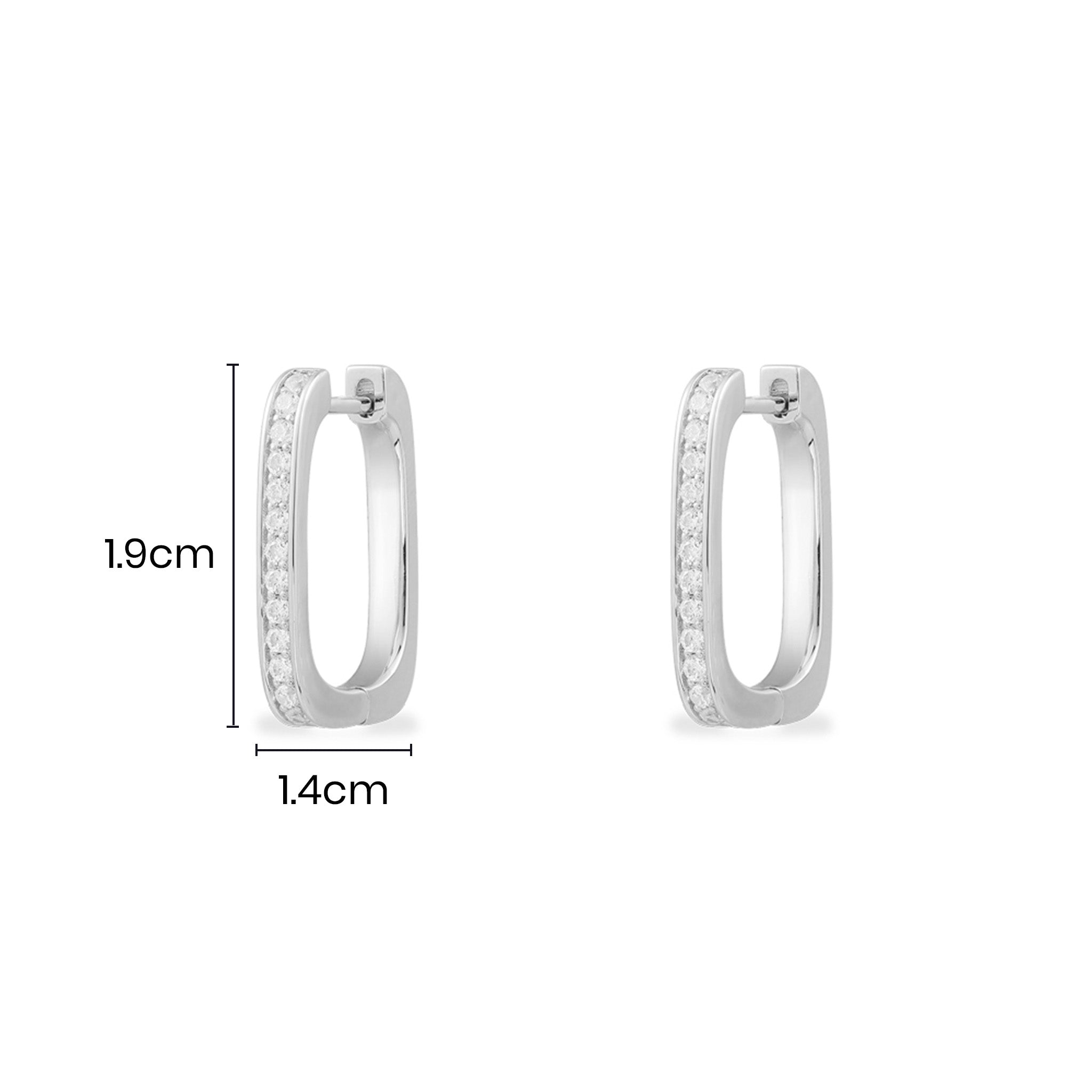 Petites Boucles d'oreilles Rectangle - APM Monaco