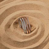 Boucles d'oreilles Ovales Pavé Longues