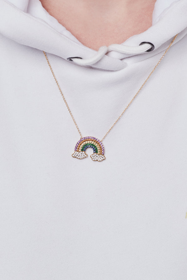 APM Monaco Collier Ajustable Arc-en-ciel