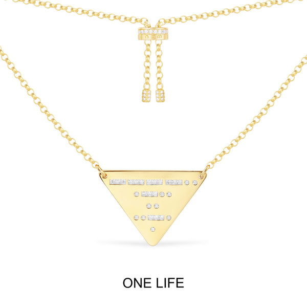 Collier Ajustable ONE LIFE Triangulaire