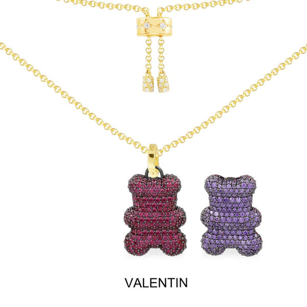 Collier Ajustable Yummy Bear (CLIP) Valentin