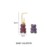 Boucle d'Oreille Individuelle Yummy Bear (CLIP) Baby Valentin