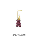 Boucle d'Oreille Individuelle Yummy Bear (CLIP) Baby Valentin