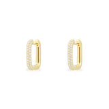 Petites Boucles d'Oreilles Rectangle