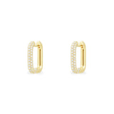Petites Boucles d'Oreilles Rectangle
