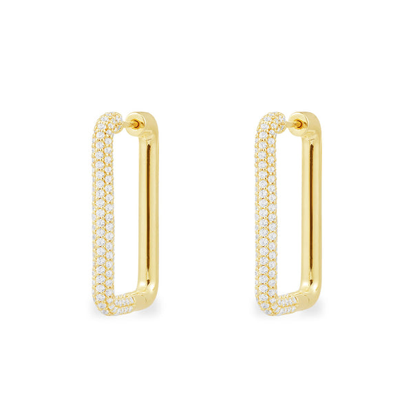 Boucles d'oreilles Rectangle