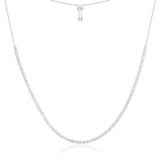 Collier Ajustable Couture Blanc