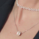 Boucles d'Oreilles Créoles avec Perles